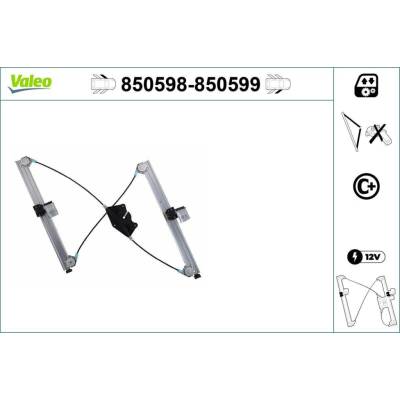 Zvedací zařízení oken VALEO 850598 850598