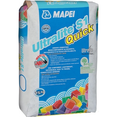 Lepidlo Mapei Ultralite S1 Quick 15 kg sivá