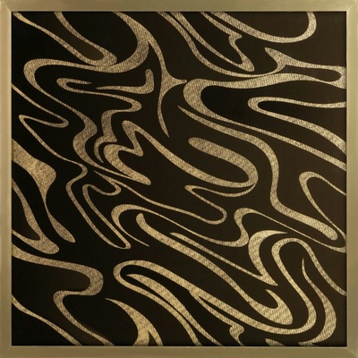 OBRAZ LIMITED COLLECTION ALISMA3 53X53 BRONZOVÝ