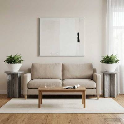 vidaXL Стойка за растения 2 бр. Сива сонома Ø29, 5 x 40 см (899741)