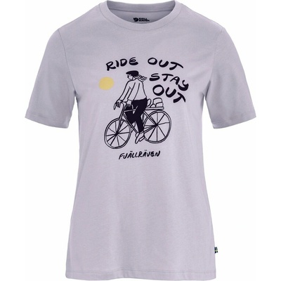 Bavlnené tričko dámske Fjallraven Hoja Ivag T shirt lavender mist
