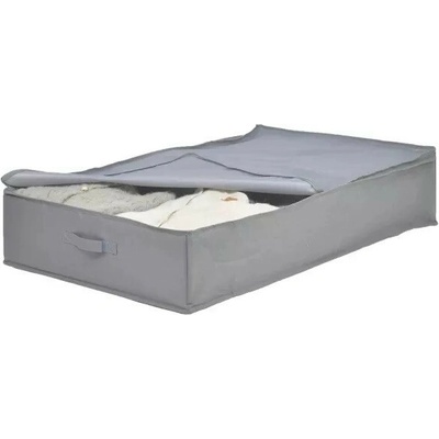 Goodhome Textilný úložný box na oblečenie a obliečky 93 x 55 x 19 sivý