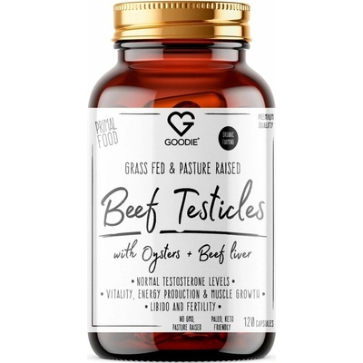 Goodie Býčie žľazy s ustricami a pečeňou Beef Testicals 120 kapsúl