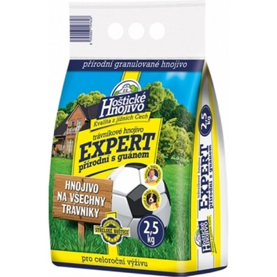 Hoštické trávníkové hnojivo EXPERT s guánem 2,5 kg