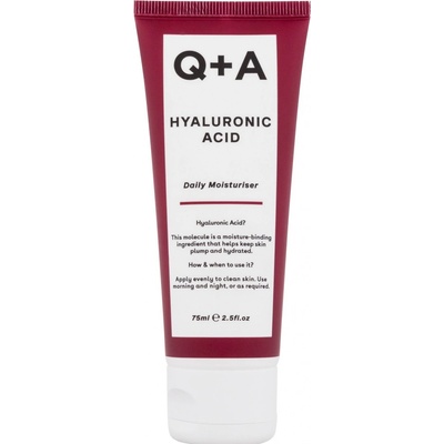 Q+A Hyaluronic Acid Daily Moisturiser Krém s kyselinou hyalurónovou 75 ml