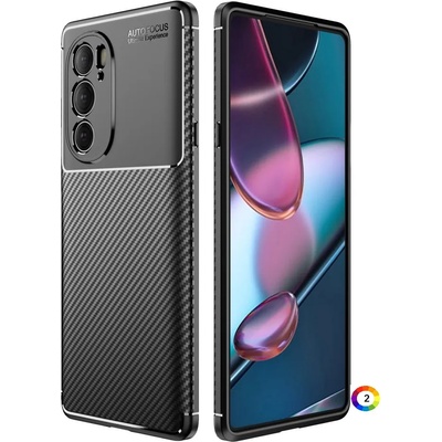 Motorola Edge X30/Edge 30 Pro Удароустойчив Carbon Fiber Калъф и Протектор