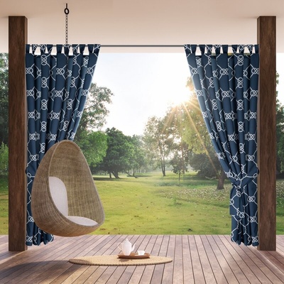Takoy Závěs GARDEN na zahradu a terasu z voděodolné látky s námořnickým motivem na poutkách se suchým zipem 155 x 240 cm-HF-464942 | 155 x 240 cm