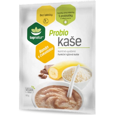 Topnatur Probio kaše banán s čokoládou 60 g – Sleviste.cz