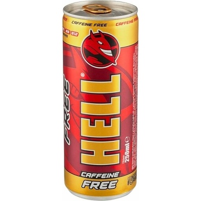 Hell Caffeine Free sýtený nealkoholický nápoj 250 ml