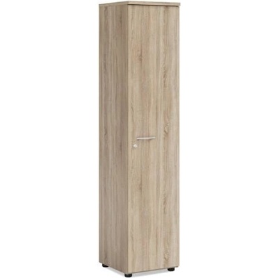 Economy Policová skriňa BASIC, pravé dvere so zámkom, 40x40x182,1cm, dub Somona