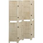 vidaXL Параван за стая, 4 панела, 140x165 cм, пауловния масив (338579)