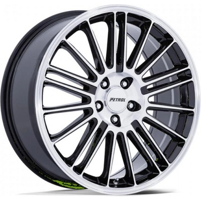 Petrol PE001 P1D 8x17 5x112 ET40 gloss black with machined