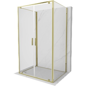 Mexen Exo-BR Duo 3S душ кабина с три стени, открехваща се 80 x 95 см, прозрачна, (8182-080-095-50-00-3S)