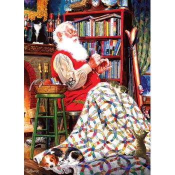 Cobble Hill - Puzzle Santa's Quilt - 1 000 piese