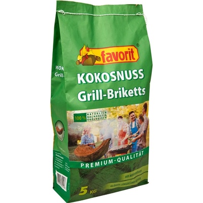 Favorit grilovacie brikety kokosové 5 kg