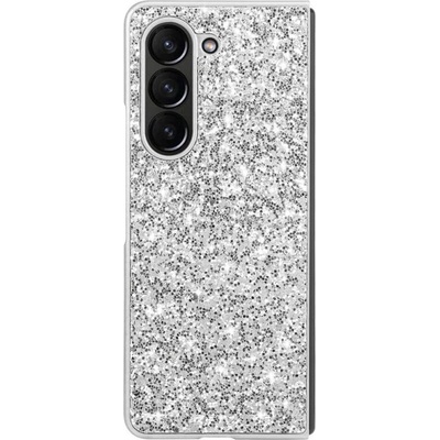 GKK Калъф с Блестяща Декорация за Samsung Z Fold 6, Glitter Electroplating Case, Сребрист (5966011069052)