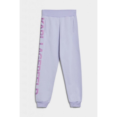 Karl Lagerfeld tepláky big logo sweat pants fialová