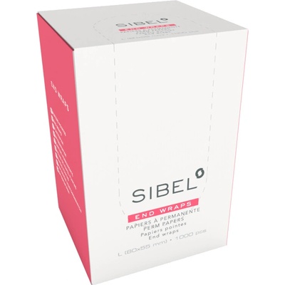 Sibel 1000ks papieriky na trvalú 80x55mm
