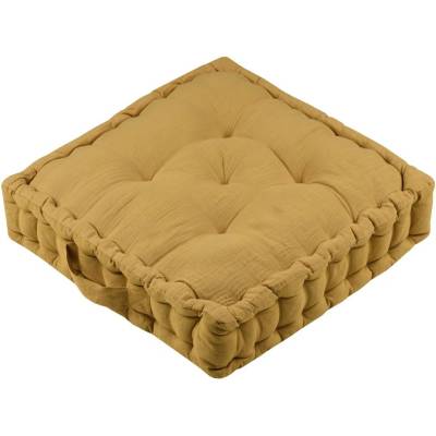 France sedací polštář na zem MARLOW curry 45x45 cm