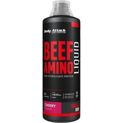 Body Attack Beef Amino Liquid [1000 мл] Череша