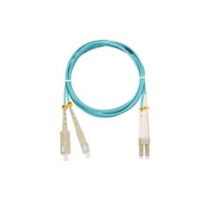 NIKOMAX Оптичен свързващ кабел SC - LC, MM 50/125, дуплексен, 3 m, aqua NMF-PC2M3C2-SCU-LCU-003 (NMF-PC2M3C2-SCU-LCU-003)