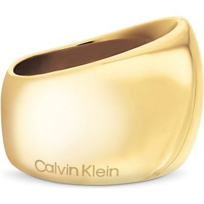 Calvin Klein Masivní pozlacený prsten Modern Purity 35000834