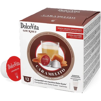 Dolce Vita | Caramelito - Капучино с карамел - 12 капсули за Dolce Gusto