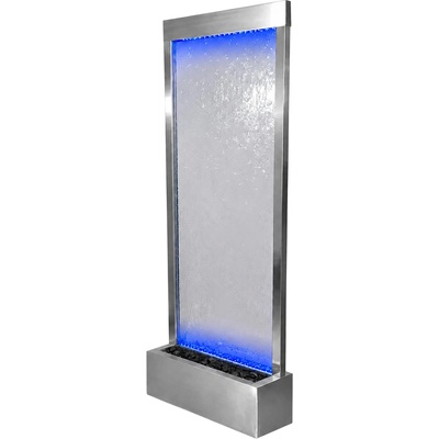 RealG RC-K-2508 Designová vodní stěna s LED RGB osvětlením, skleněná, 150 x 45 cm