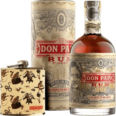 Rum Don Papa 40% 0,7 l (darčekové balenie ploskačka)