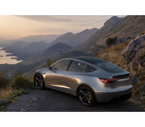 Jazda na Tesle Model Y