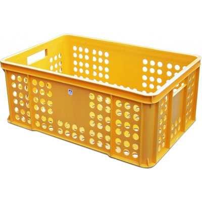 PETRA Plast Plastová přepravka na pečivo E 600 x 400 x 250 cmmm žlutá