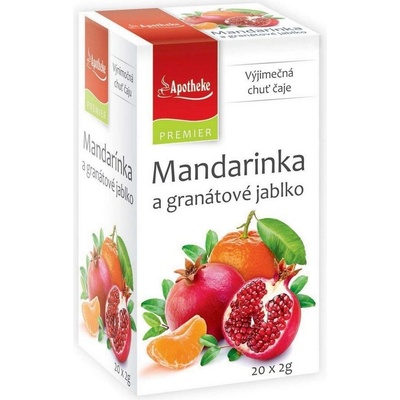 Apotheke Premier Mandarinka a granát.jablko čaj 20 x 2 g