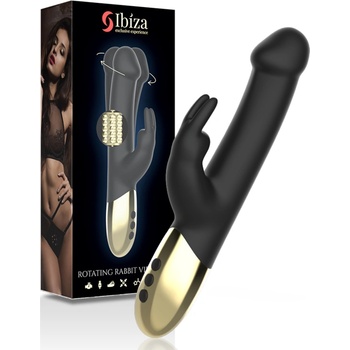 Image 1 of IBIZA Rotating Rabbit Vibrator Black