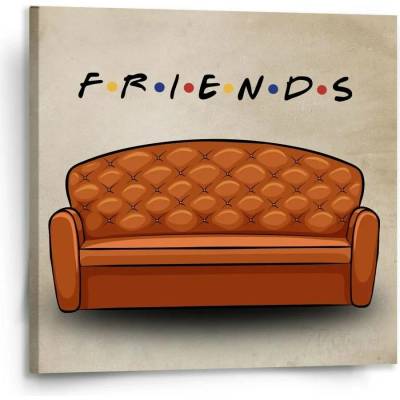 Sablio Obraz Seriál přátelé FRIENDS Gauč - 110x110 cm