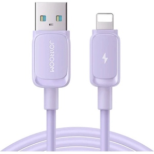 JOYROOM Кабел USB-A към Lightning Joyroom S-AL012A14 2.4A/1.2m (лилав) (S-AL012A14 1.2M-PURP)