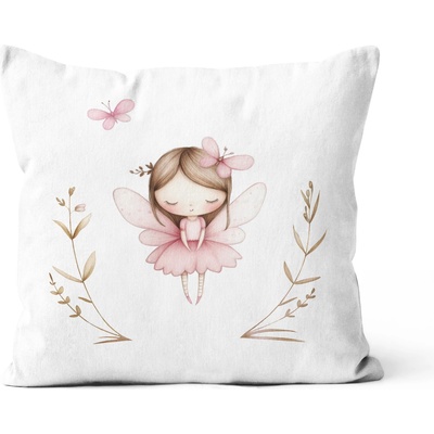 Takoy bavlna premium satén malá víla Natálka-HT-00071 45 x 45 cm