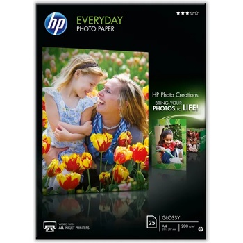 HP Консуматив за принтер HP Everyday Glossy Photo Paper-25 sht/A4/210 x 297 mm (Q5451A)