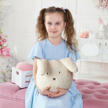 Eurofirany vankúš zajko 32x35 Zamat 45x45