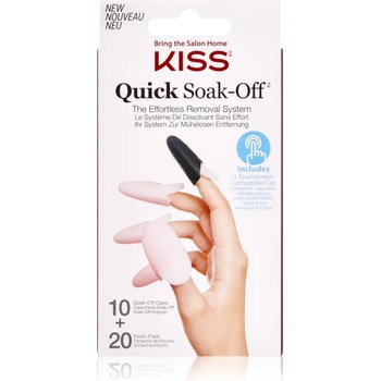 KISS Quick Soak-Off Remover Caps комплект за нокти 30 бр