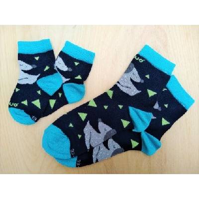 Chlapecké bambusové ponožky Horst modrá/zelená