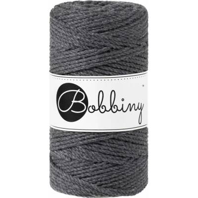 Bobbiny Macrame ropes 3PLY - 3mm Bobbiny - Macrame ropes 3PLY - 3mm: Charcoal