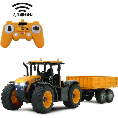 JAMARA JCB Fastrac RC traktor RTR so sklápaným prívesom