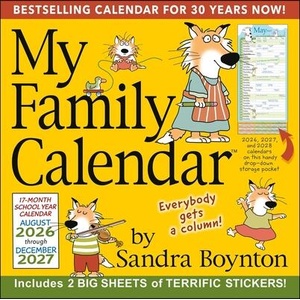 Sandra Boynton's 17-Month 2026-2027 My Family Wall Calendar (ISBN: 9798881607210)