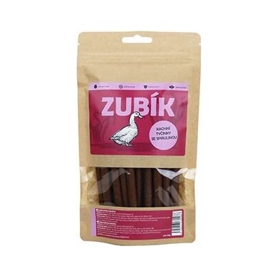 JOPOPET Pochoutka ZUBÍK Kachní tyčinky se spirulinou 200 g
