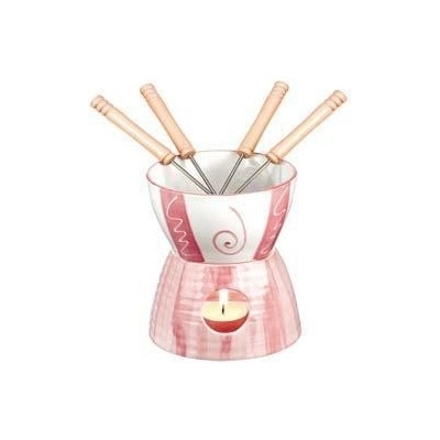 EVA fondue ceramica pink 10 ks