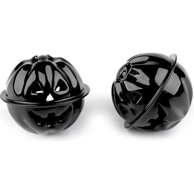 Stoklasa Rolnička dýně halloween Ø30, 40 mm Balení: 2 ks, Varianta: 2 (Ø30 mm) černá 2 (Ø30 mm) černá