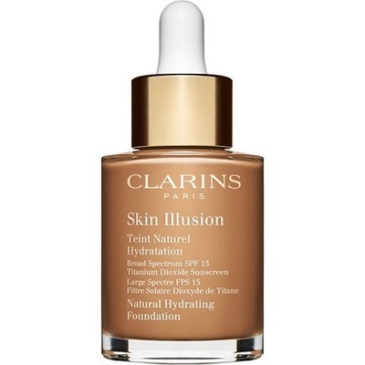 Clarins Face Make-Up Skin Illusion rozjasňujúci hydratačný make-up SPF15 114 Cappuccino 30 ml