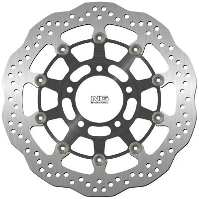 NG přední brzdový kotouč TRIUMPH TIGER 1050 07-13, SPEED TRIPLE 1050 05-15 (320X78X5mm) (5X10,5mm) WAVE plovoucí (prostředek hliníkový) | Zboží Auto