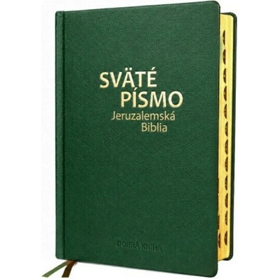 Sväté písmo - Jeruzalemská Biblia (veľký formát) zelená obálka so zlatorezom