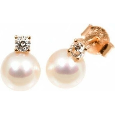 Fair Line zlaté s perlou v růžovém zlatě 1765